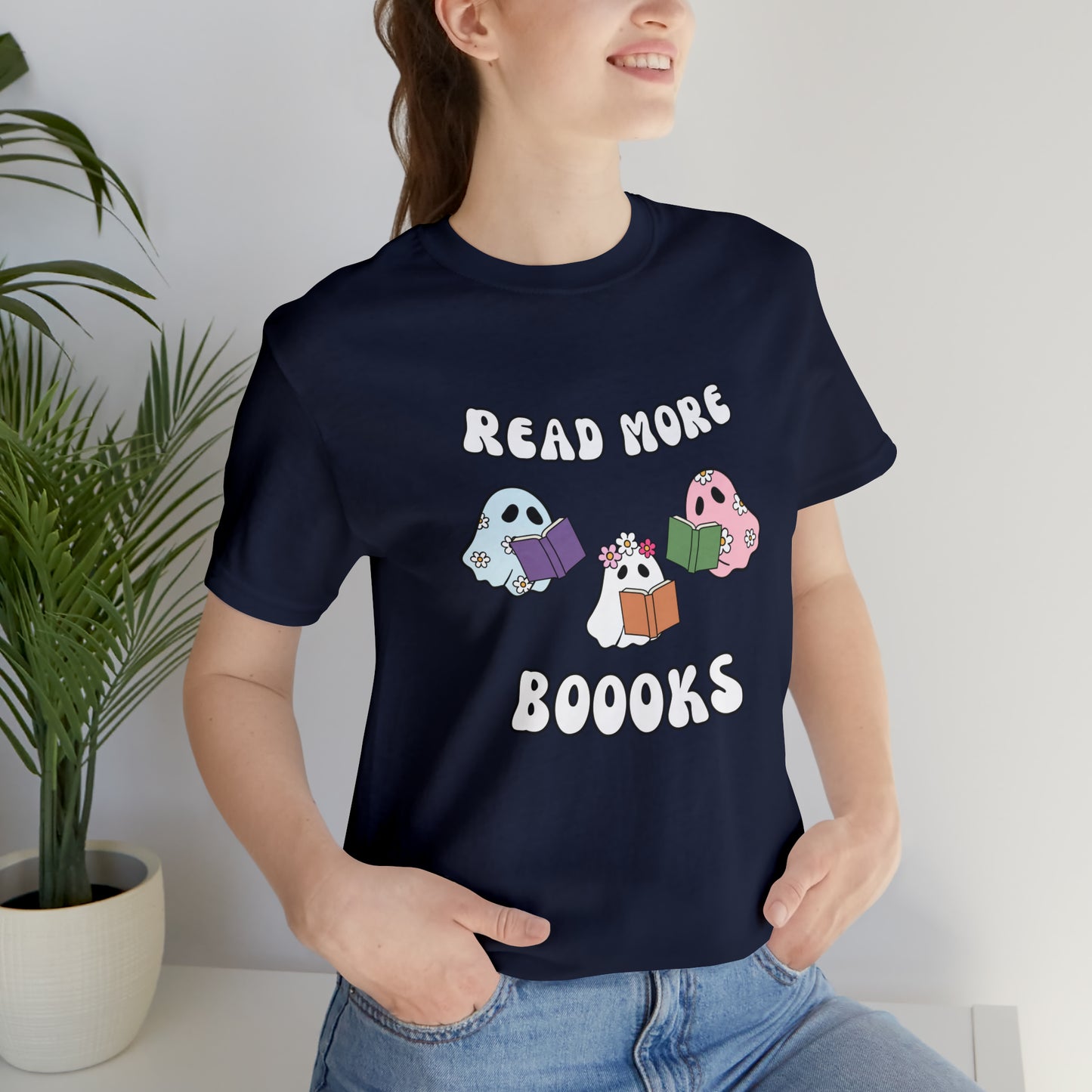Read More Boooks Ghouls, Unisex Jersey Short Sleeve Tee