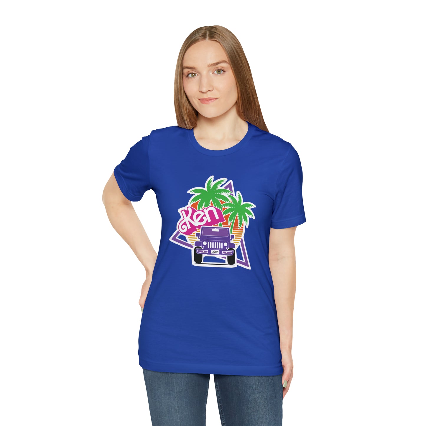 Purple Ken, Beep Beep KEN Jeep, Unisex Jersey Short Sleeve Tee