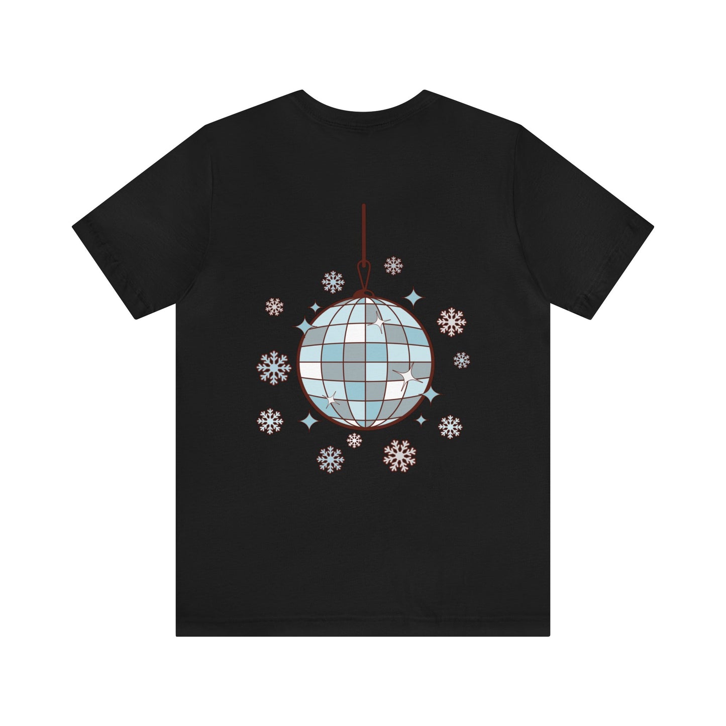 Silver and Blue - Groovy and Bright Jingle Disco Ball - Unisex T-shirt