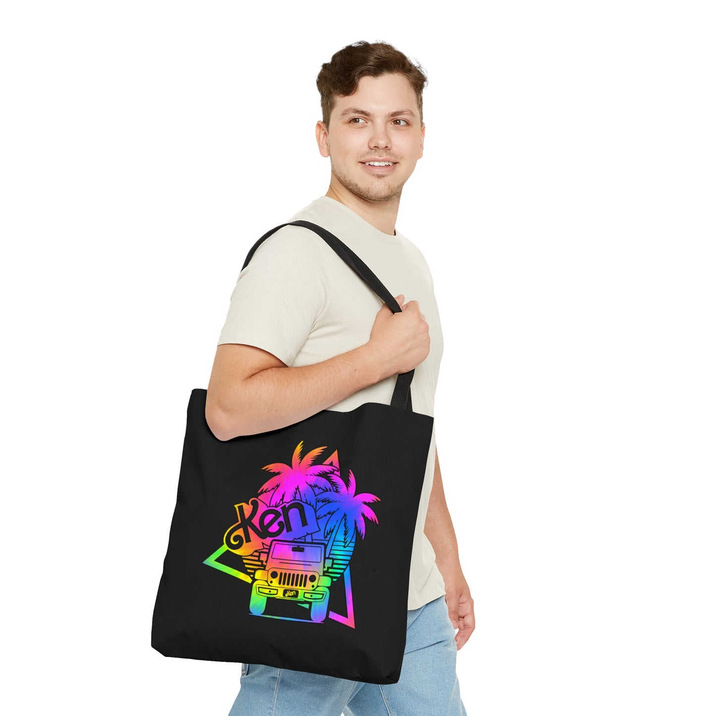Dark Tie Dye Kenough Jeep Tote Bag