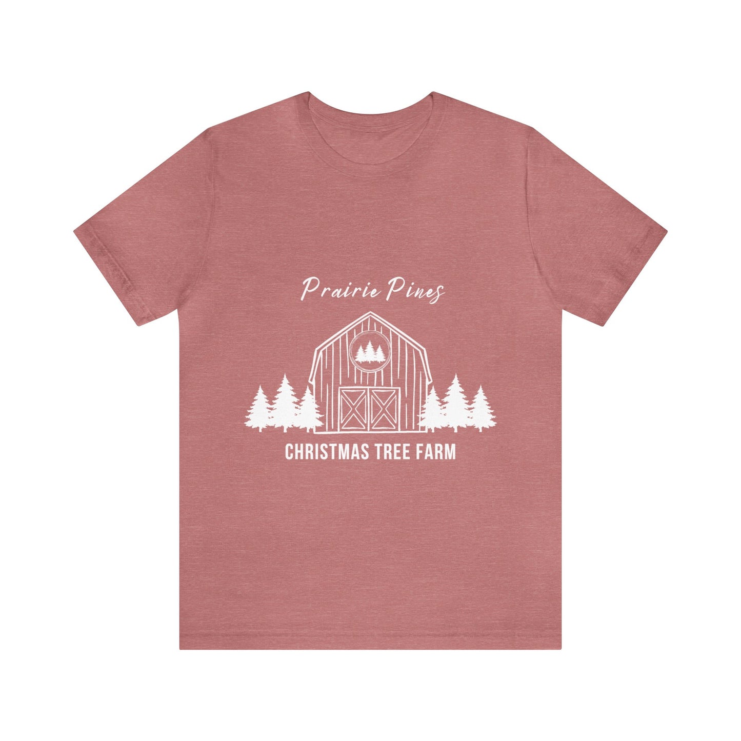 Prairie Pines White Text - Unisex T-shirt