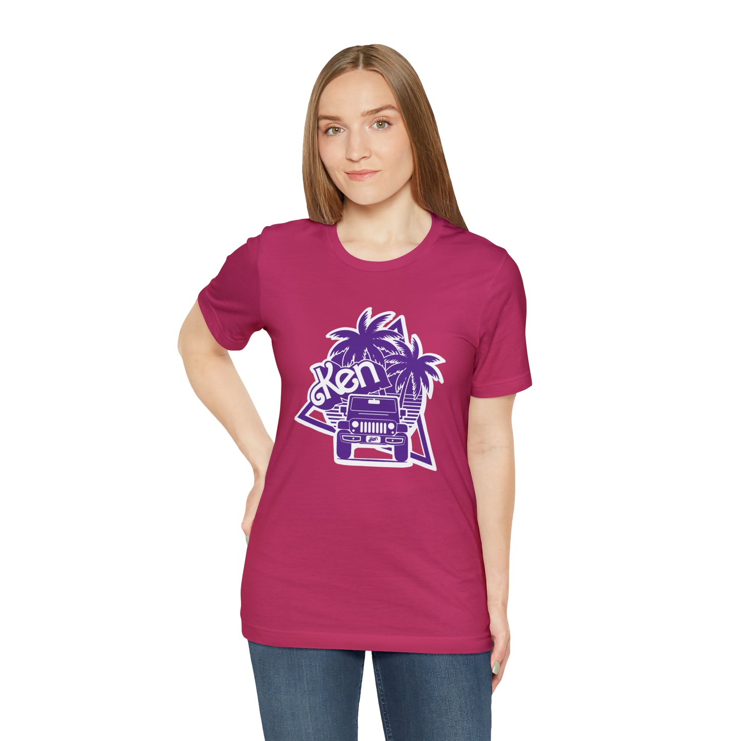 All Purple Ken, Beep Beep KEN Jeep, Unisex Jersey Short Sleeve Tee