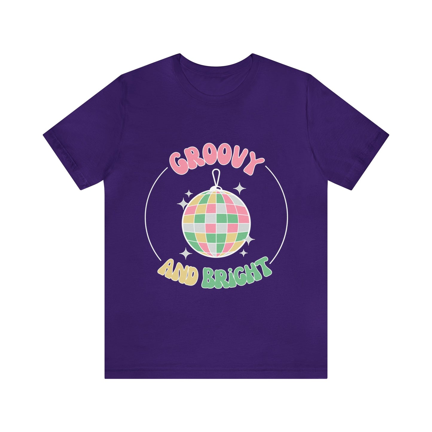 Pink Circle Merry and Bright Jingle Ball - Unisex T-shirt