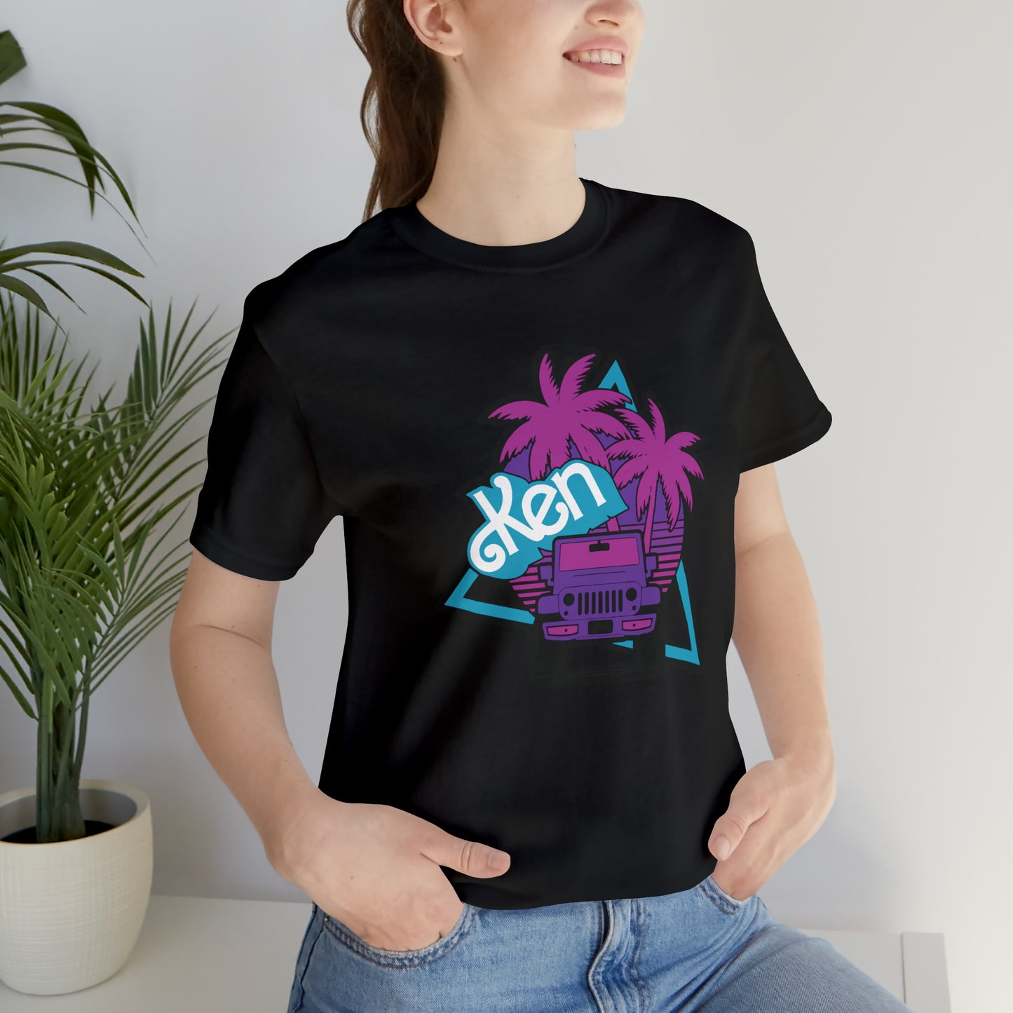 Neon Ken, Beep Beep KEN Jeep, Unisex Jersey Short Sleeve Tee