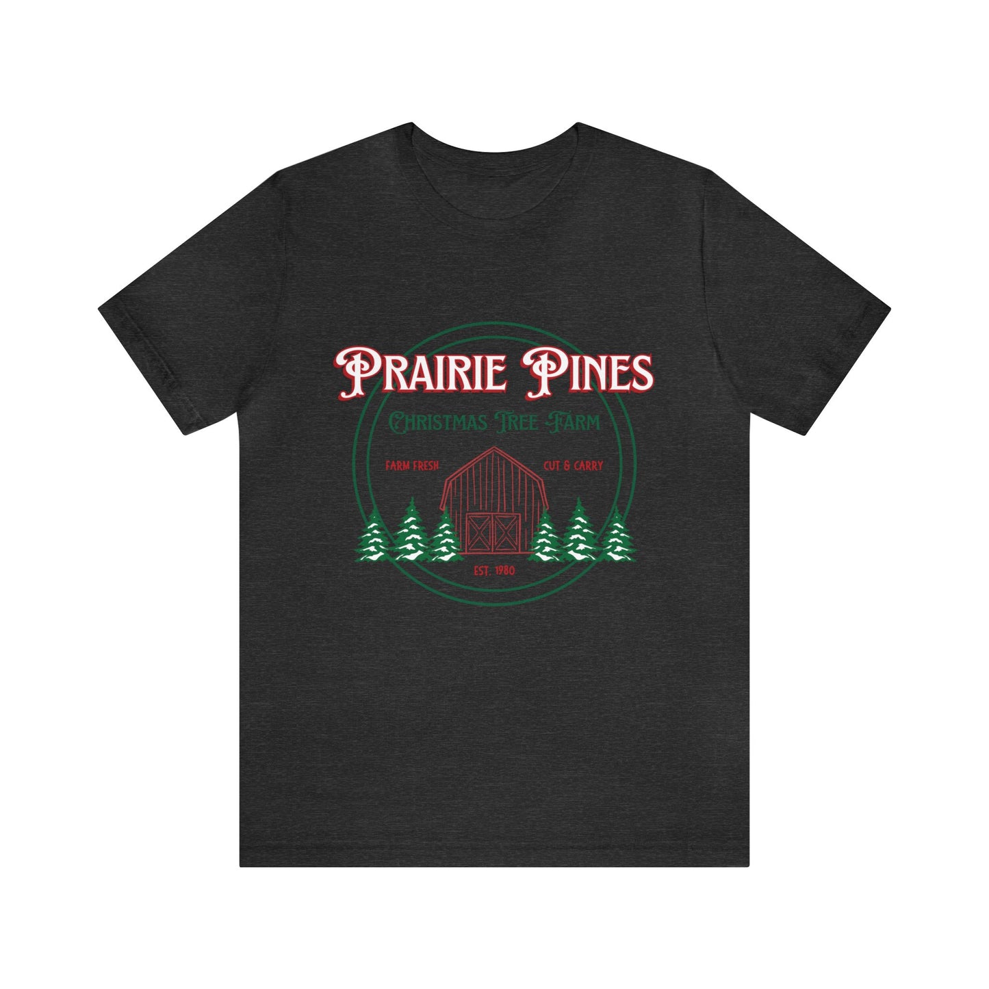 Vintage Prairie Pines Christmas Tree Farm - Unisex T-shirt