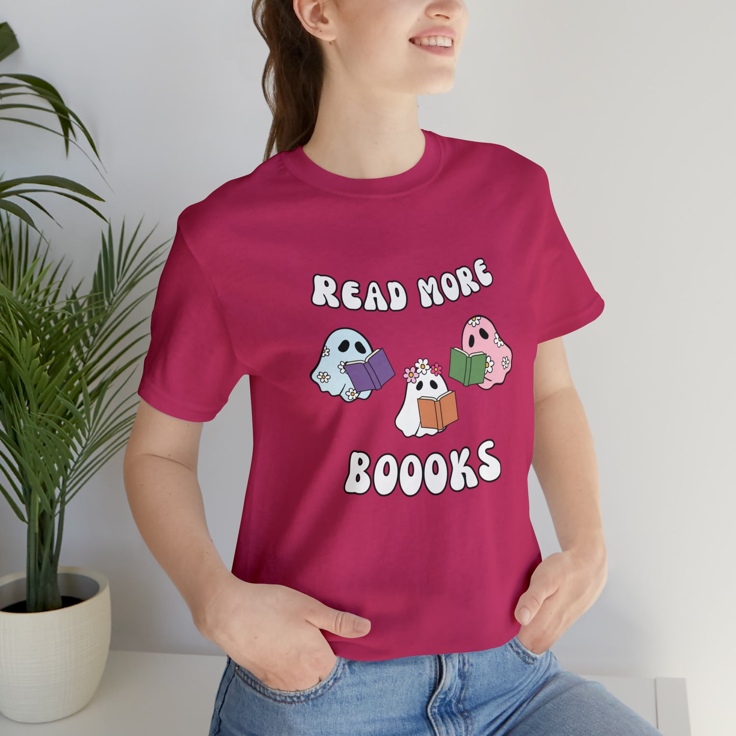 Read More Boooks Ghouls, Unisex Jersey Short Sleeve Tee