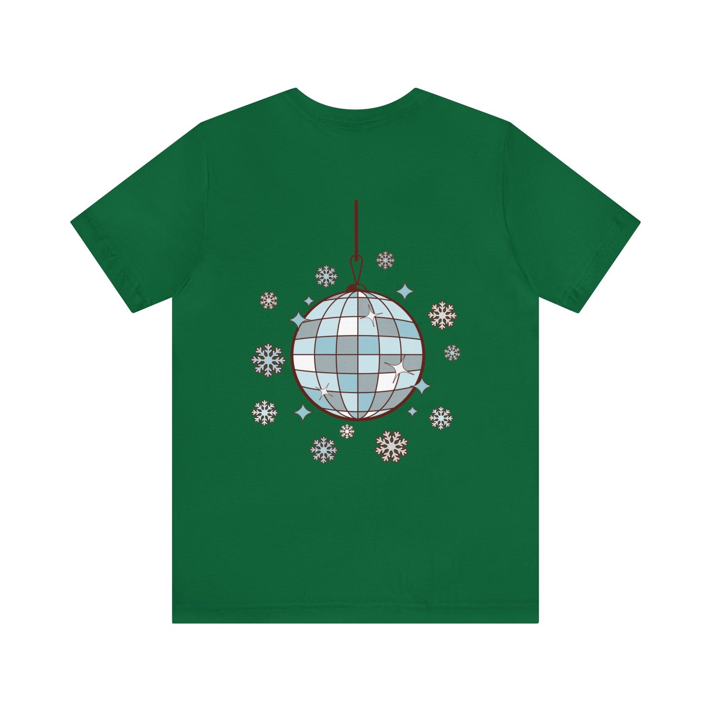 Silver and Blue - Groovy and Bright Jingle Disco Ball - Unisex T-shirt