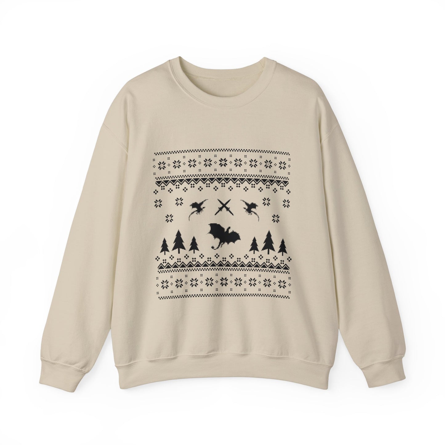 8-Bit Dragon Christmas version 4 - Unisex Sweatshirt