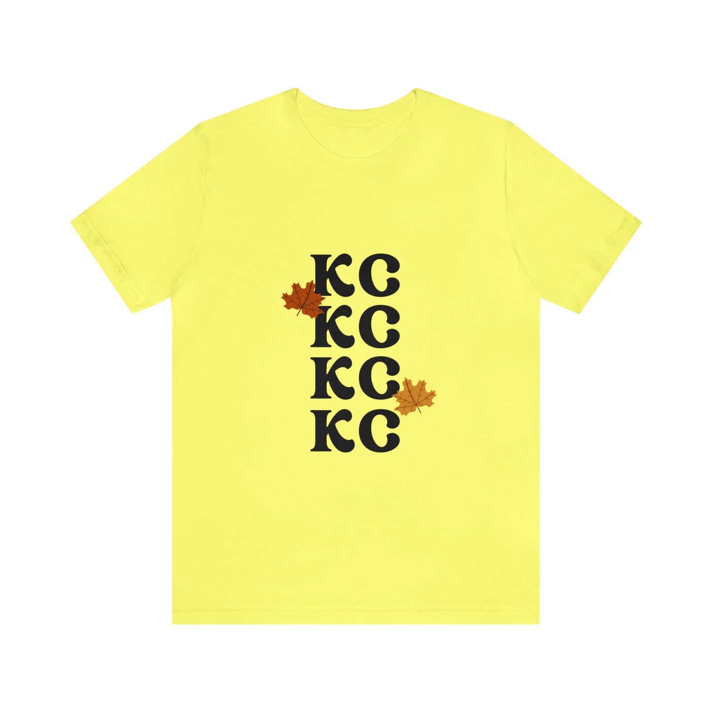 Black Text - Kansas City Fall, Unisex Jersey Short Sleeve Tee