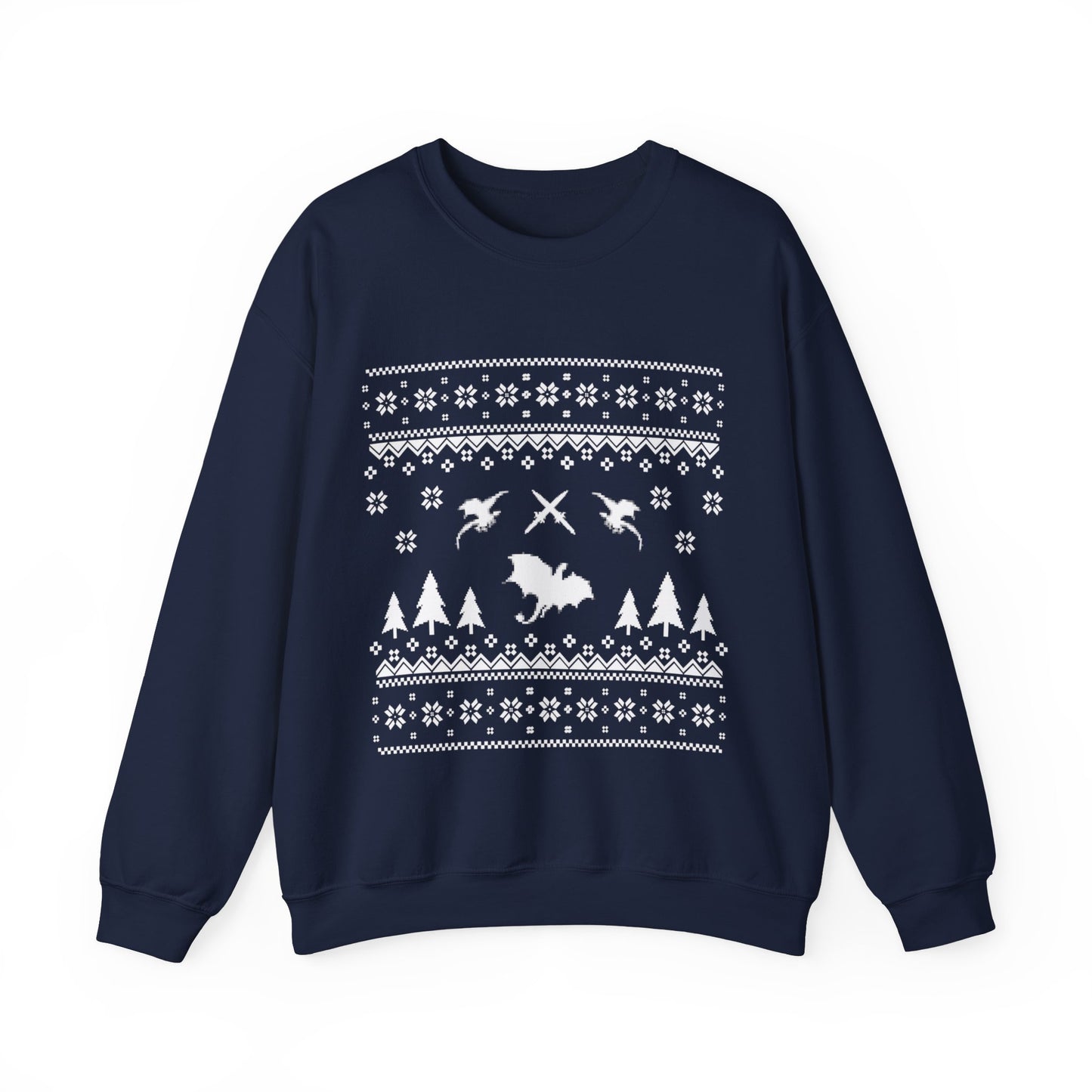 8-Bit Dragon Christmas version 4 - Unisex Sweatshirt