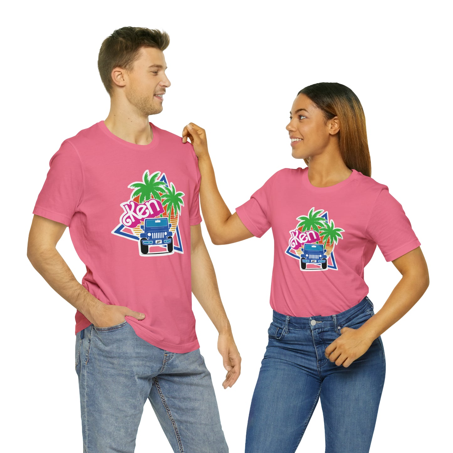 Blue Ken, Beep Beep KEN Jeep, Unisex Jersey Short Sleeve Tee