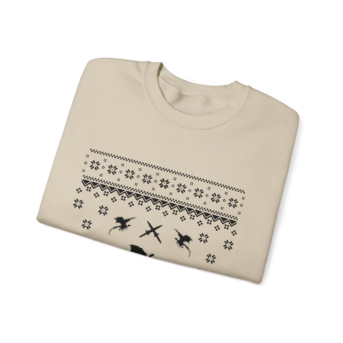 8-Bit Dragon Christmas version 4 - Unisex Sweatshirt