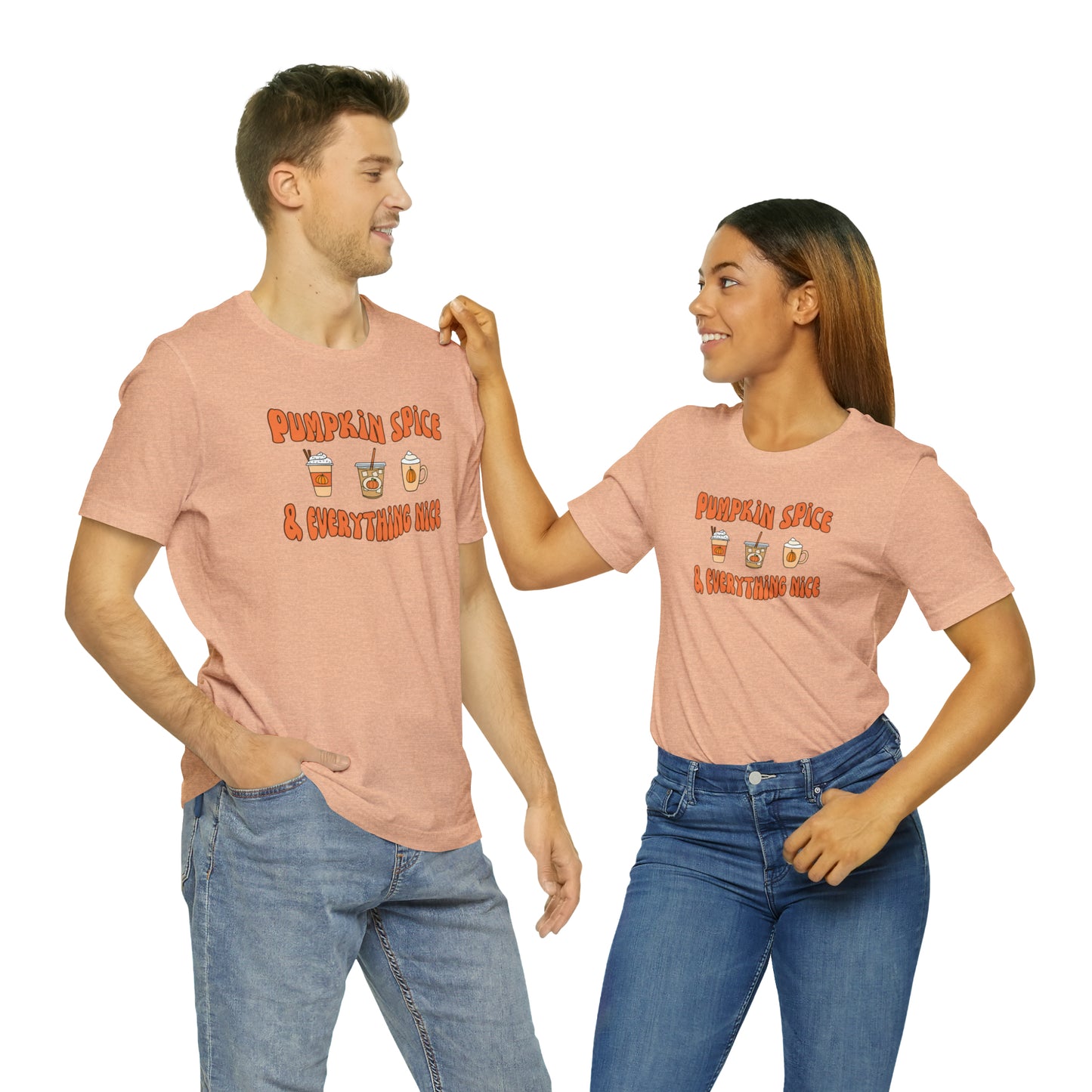 Three Pumpkin Spice, Unisex Jersey Short Sleeve Tee