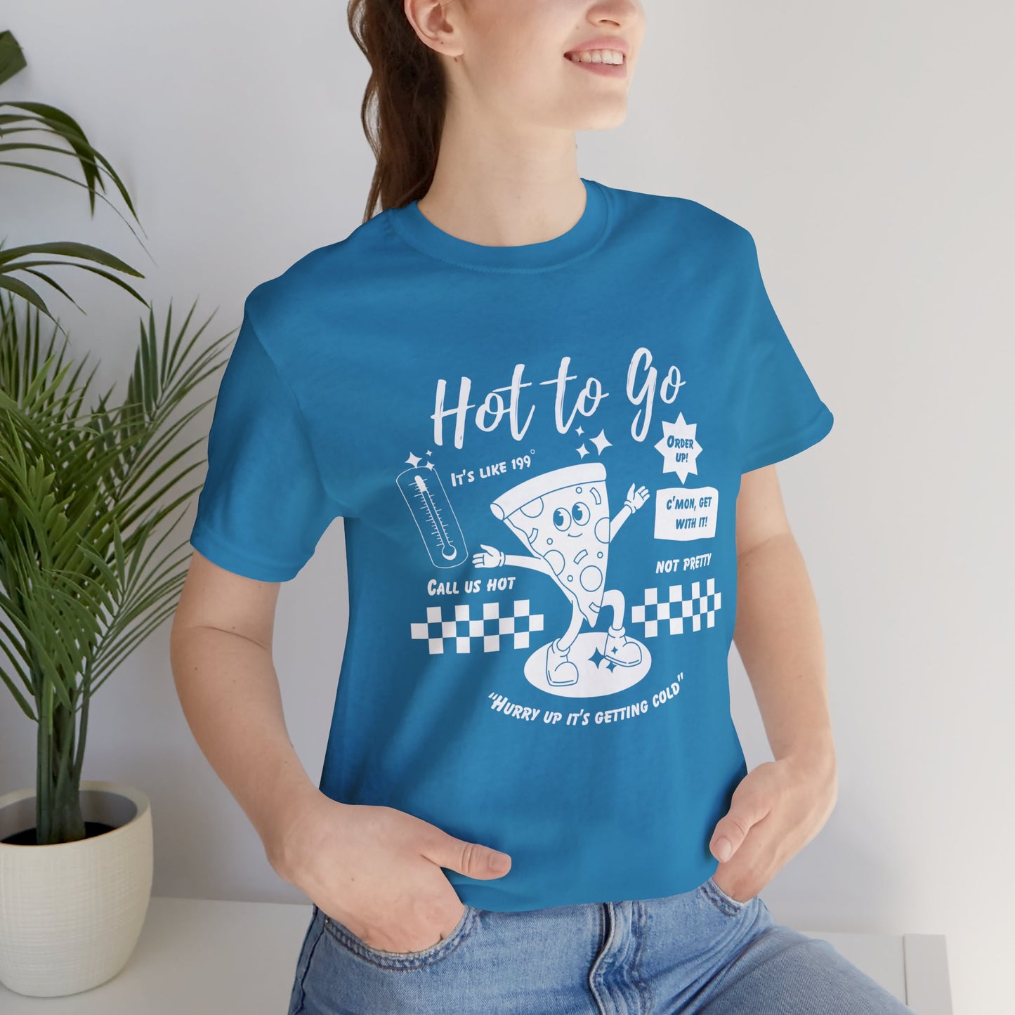 HOT TO GO White Text - Unisex Shirt