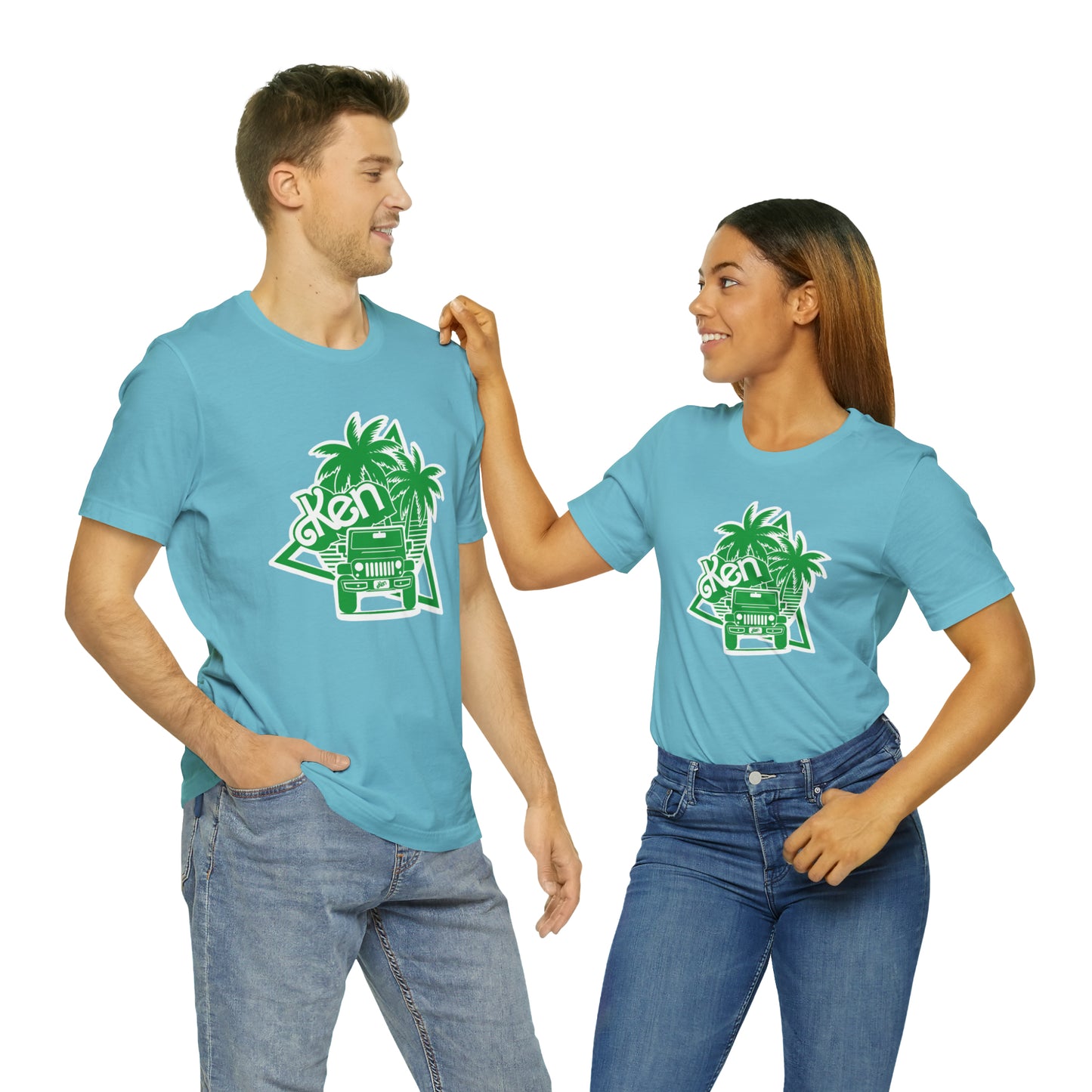 All green Ken, Beep Beep KEN Jeep, Unisex Jersey Short Sleeve Tee