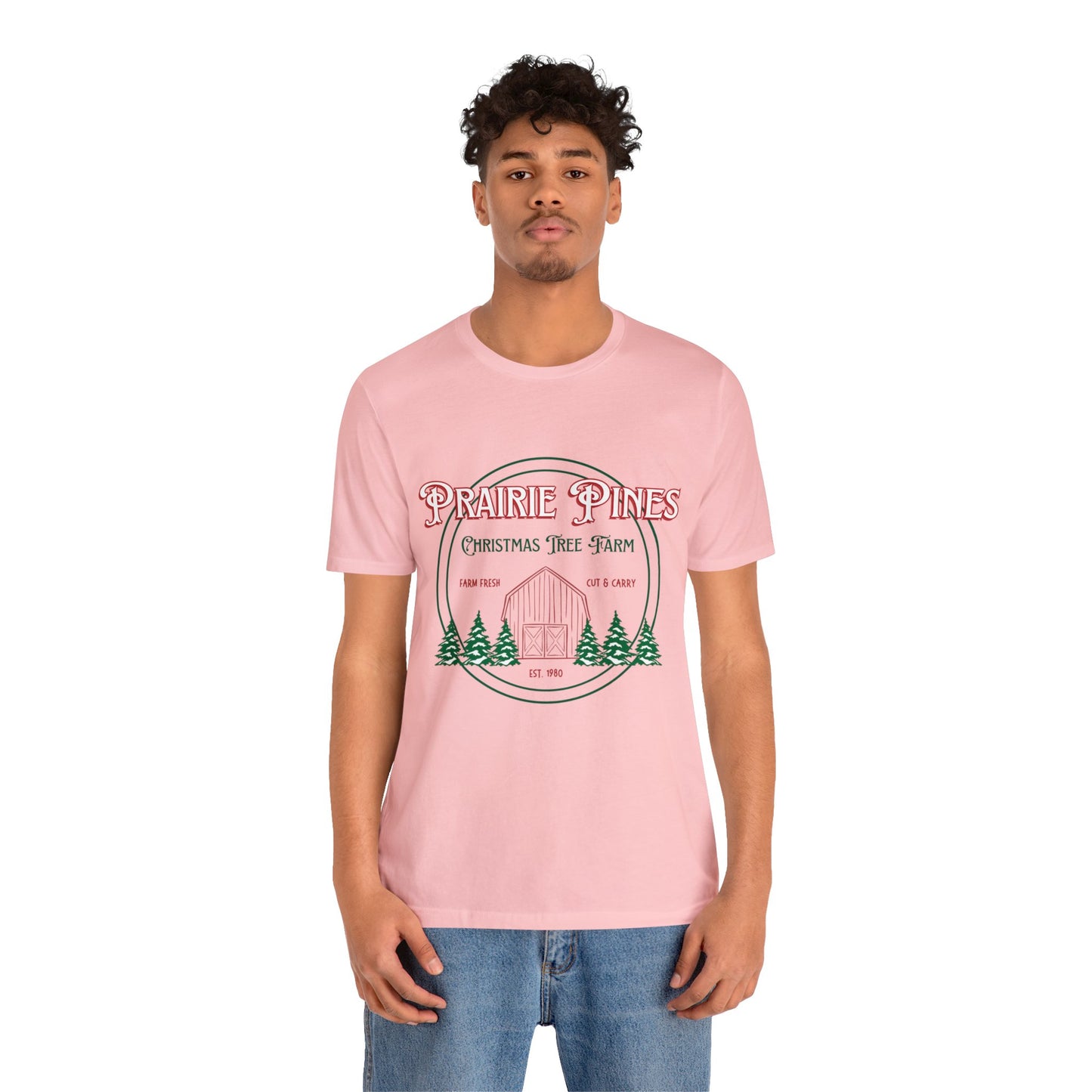 Vintage Prairie Pines Christmas Tree Farm - Unisex T-shirt