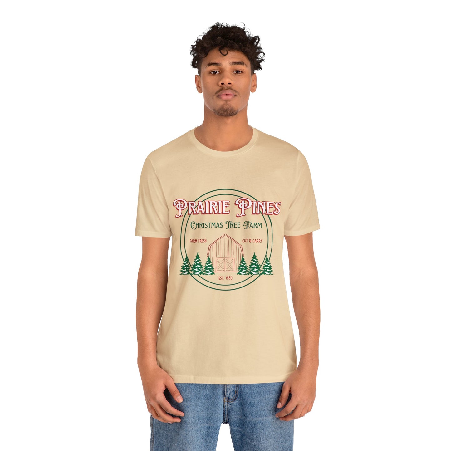 Vintage Prairie Pines Christmas Tree Farm - Unisex T-shirt