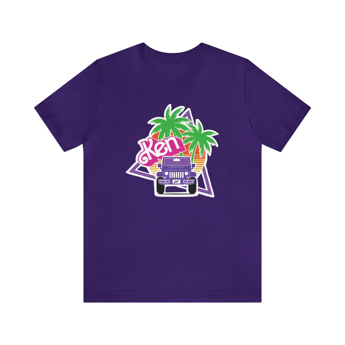 Purple Ken, Beep Beep KEN Jeep, Unisex Jersey Short Sleeve Tee