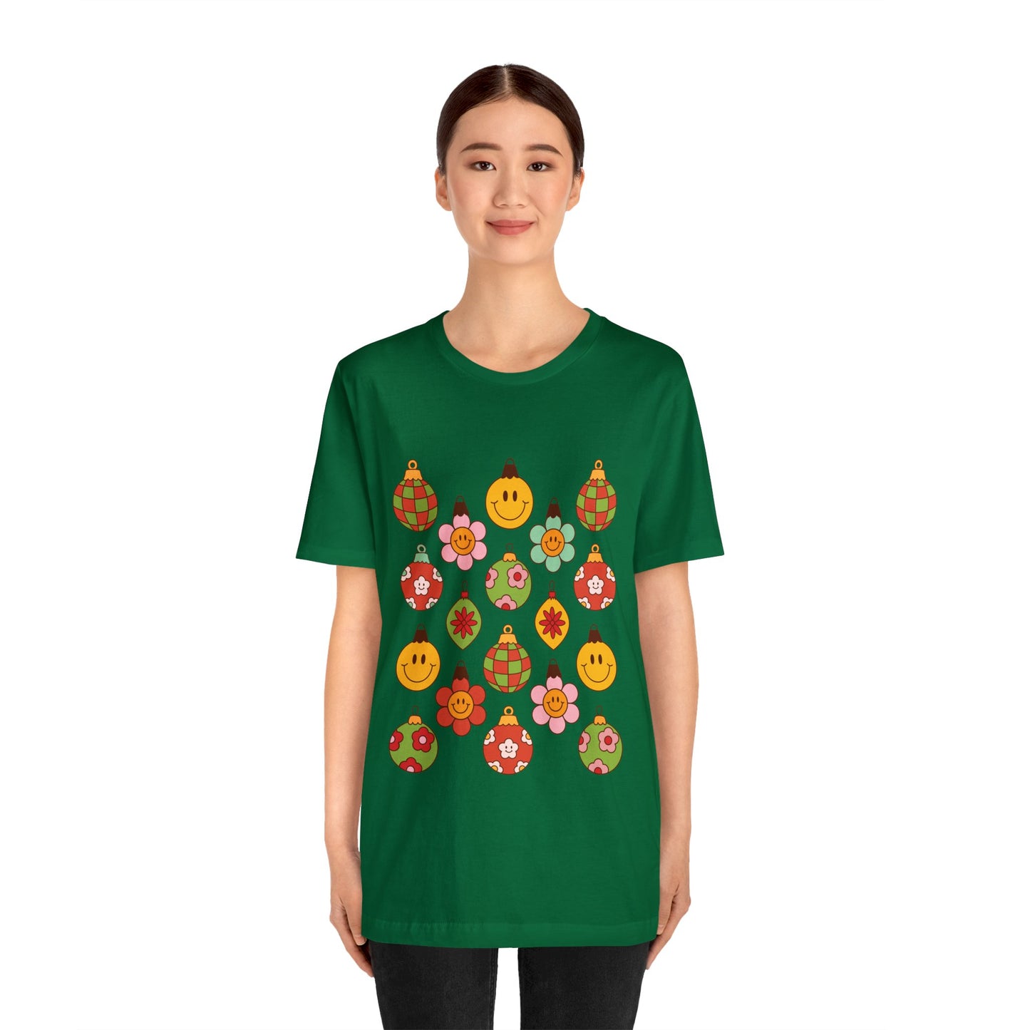 Groovy Christmas with back design - Unisex T-shirt