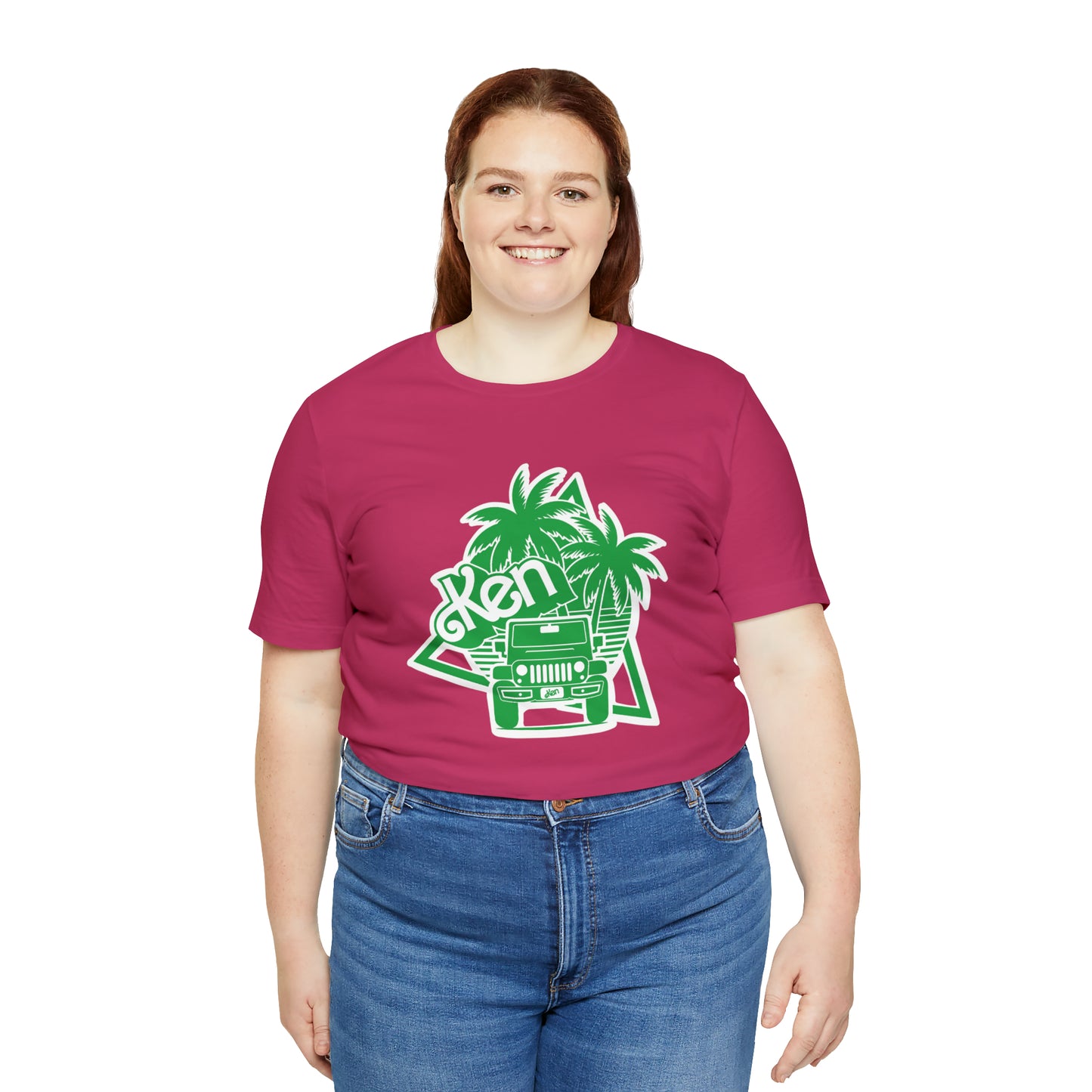 All green Ken, Beep Beep KEN Jeep, Unisex Jersey Short Sleeve Tee