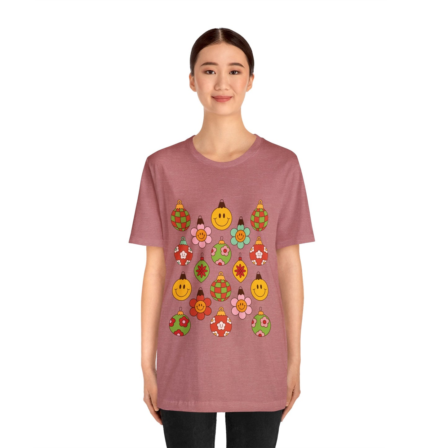 Groovy Christmas with back design - Unisex T-shirt