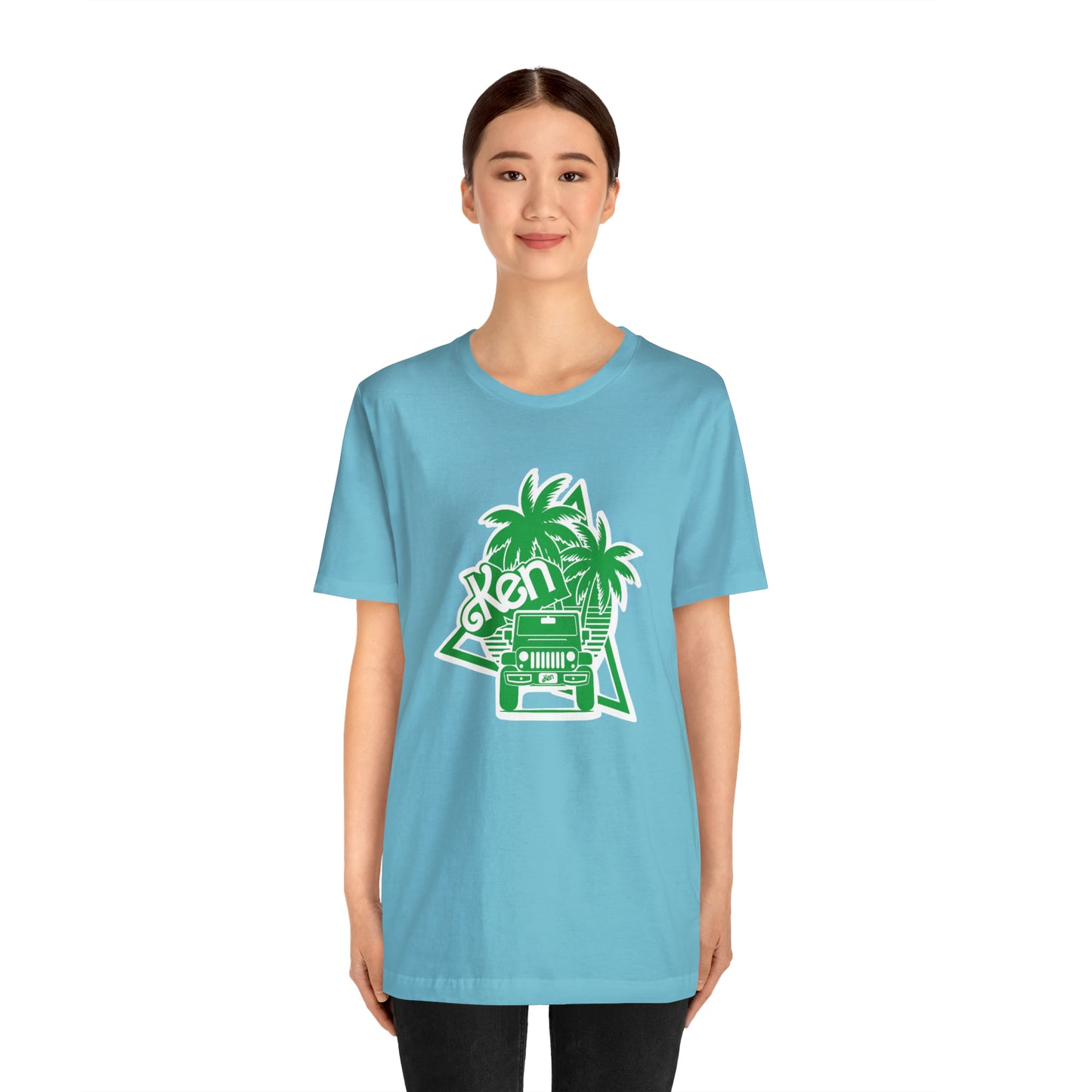 All green Ken, Beep Beep KEN Jeep, Unisex Jersey Short Sleeve Tee