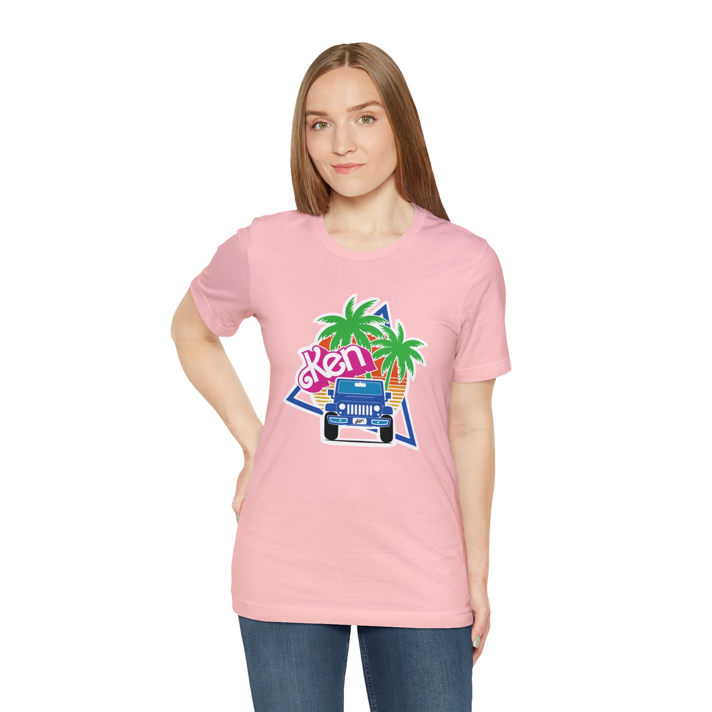 Blue Ken, Beep Beep KEN Jeep, Unisex Jersey Short Sleeve Tee
