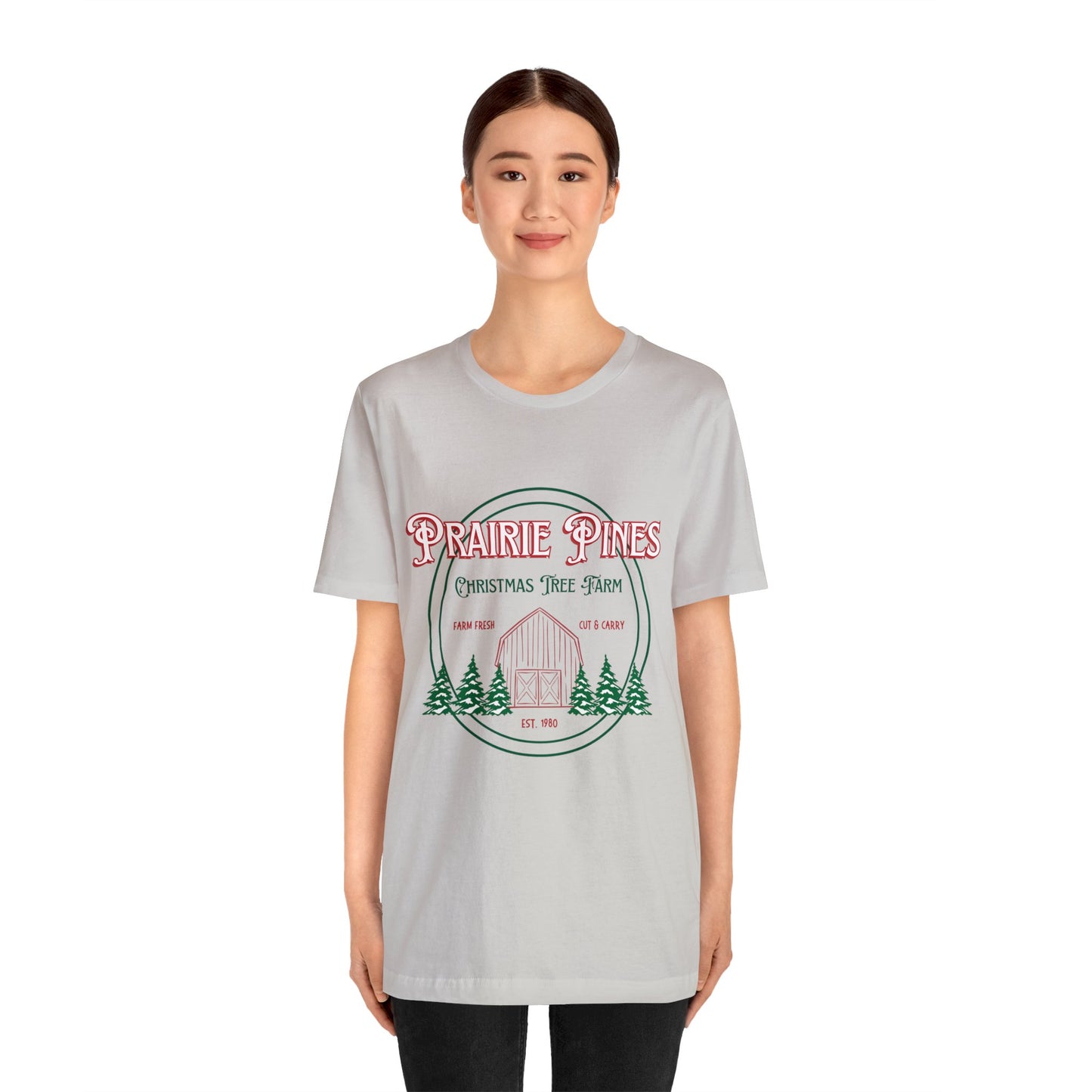 Vintage Prairie Pines Christmas Tree Farm - Unisex T-shirt