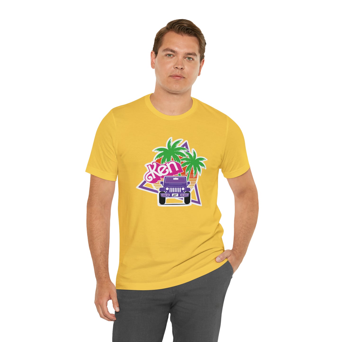 Purple Ken, Beep Beep KEN Jeep, Unisex Jersey Short Sleeve Tee