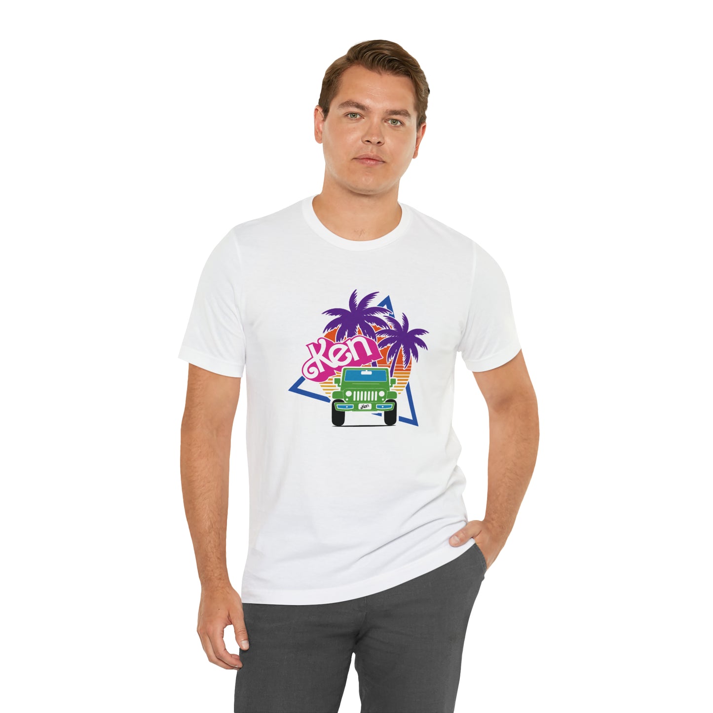Green Ken, Beep Beep KEN Jeep, Unisex Jersey Short Sleeve Tee