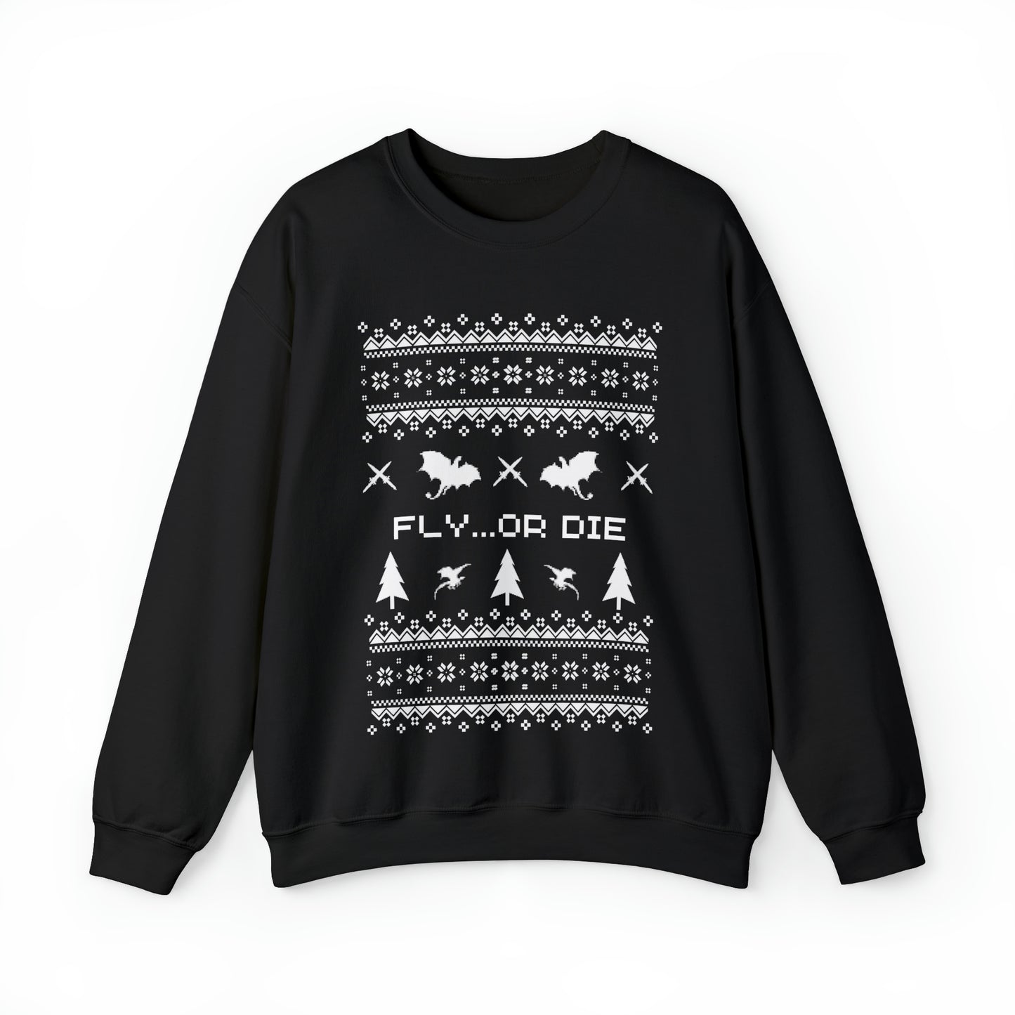8-Bit Dragon Christmas version 2 - Unisex Sweatshirt