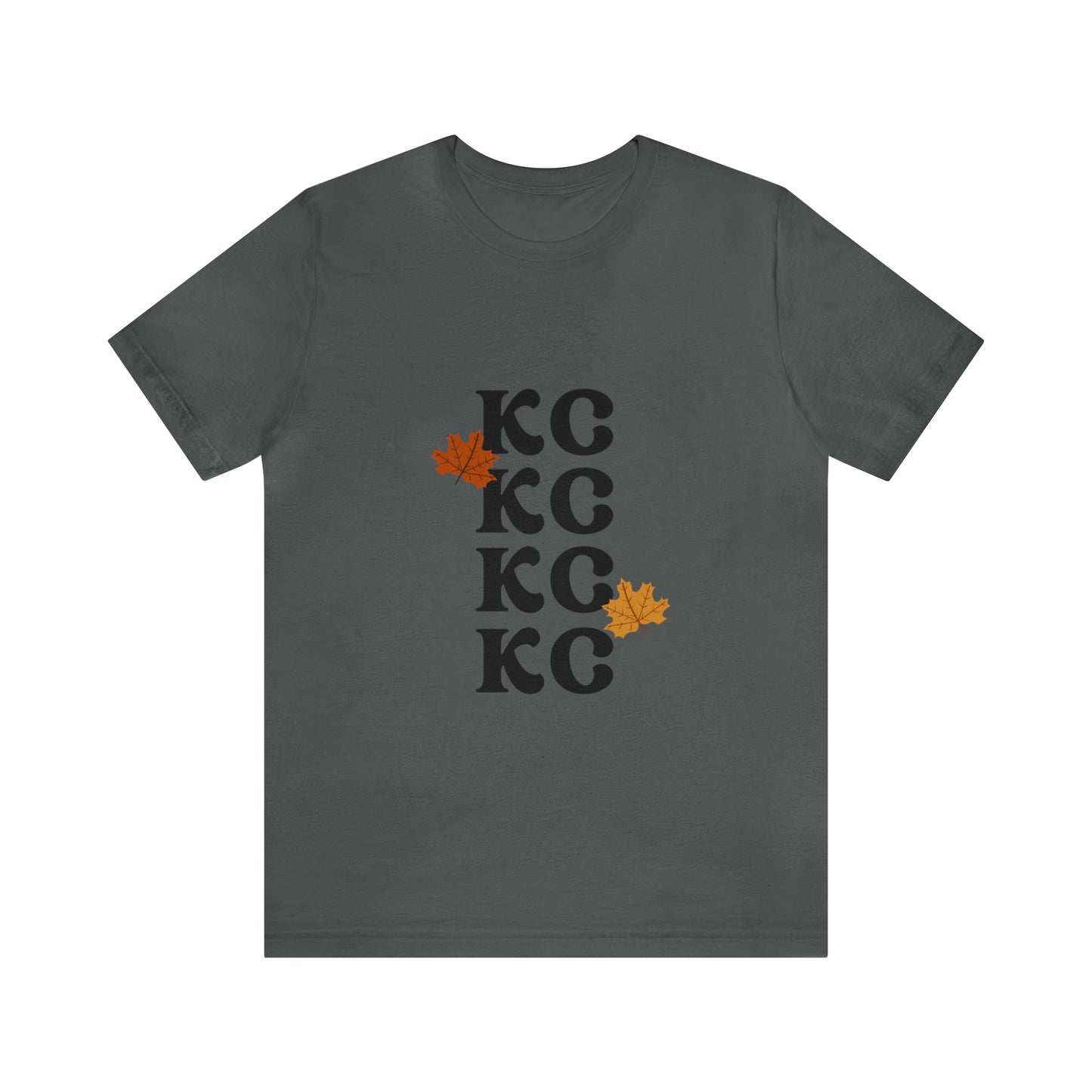 Black Text - Kansas City Fall, Unisex Jersey Short Sleeve Tee