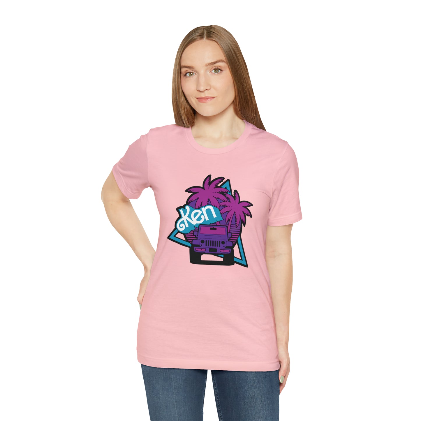 Neon Ken, Beep Beep KEN Jeep, Unisex Jersey Short Sleeve Tee