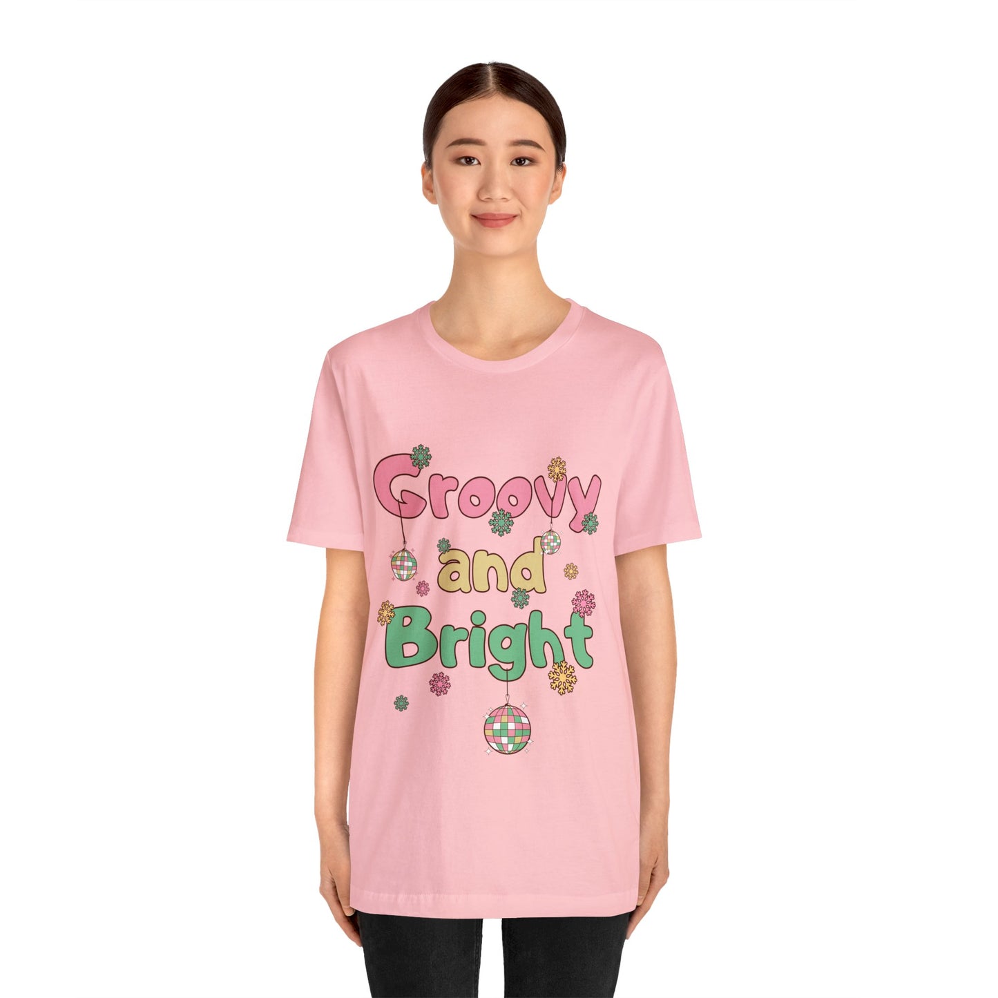 Pinkish Groovy and Bright Jingle Disco Ball - Unisex T-shirt
