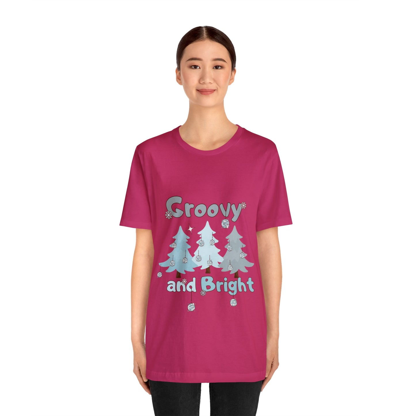 Merry and Bright Jingle Ball Christmas Tree - Unisex T-shirt