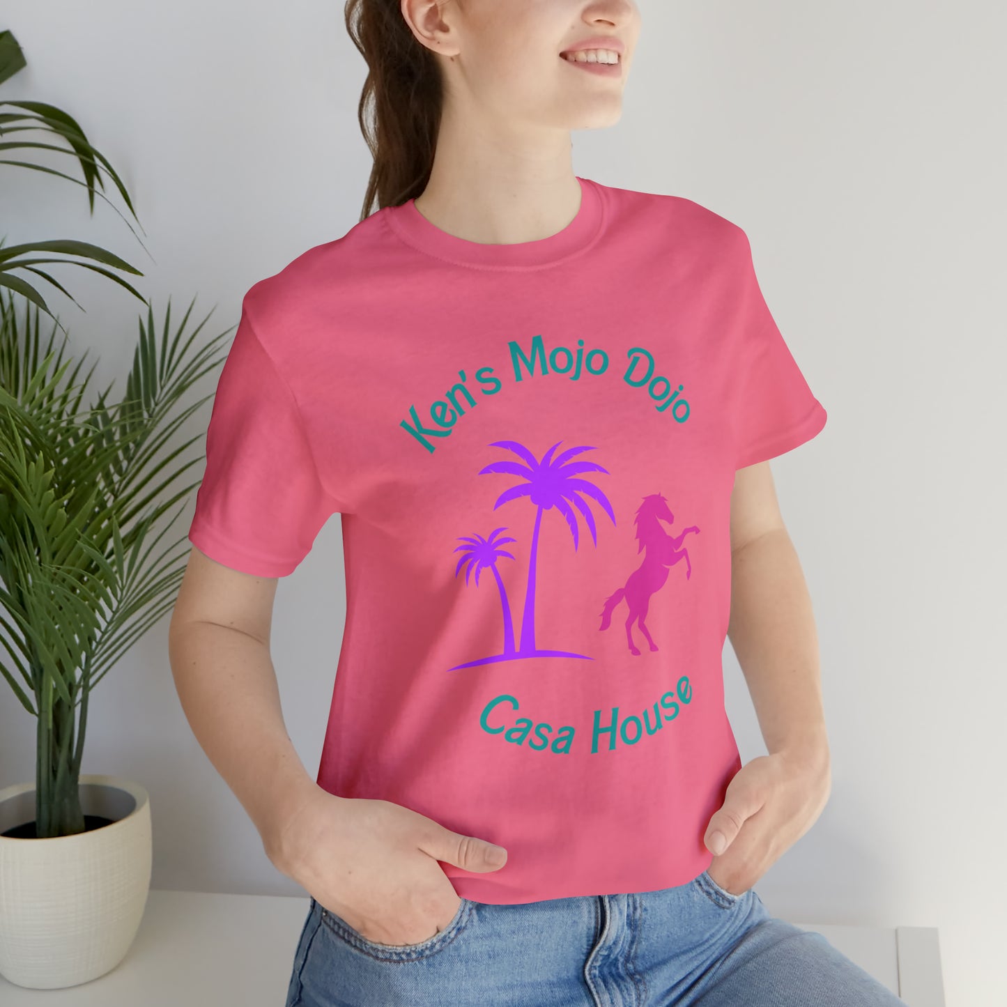 Palm Horse, Mojo Dojo Casa House, Unisex Jersey Short Sleeve Tee