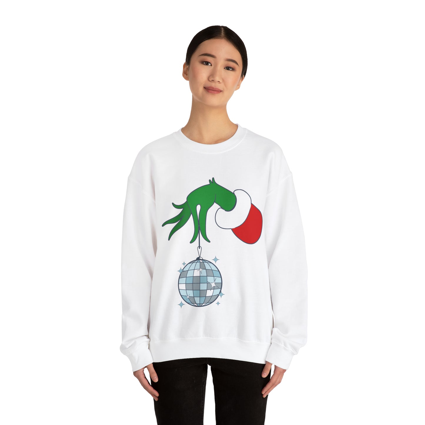 Grinchy Groovy and Bright Jingle Disco Ball - Sweatshirt