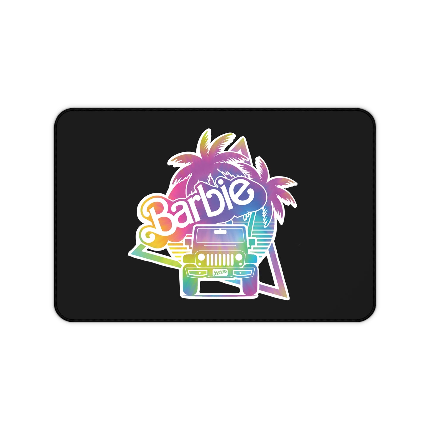 Tie Dye Barbie Desk Mat, 12 x 18 inches