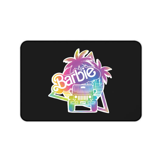 Tie Dye Barbie Desk Mat, 12 x 18 inches