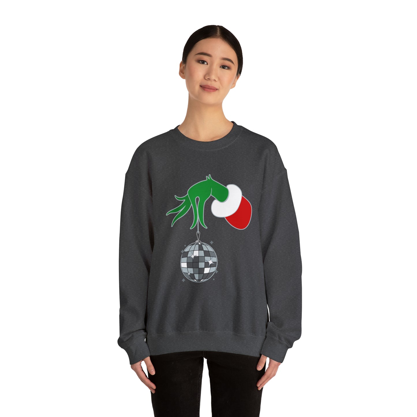 Grinchy Groovy and Bright Jingle Disco Ball - Sweatshirt