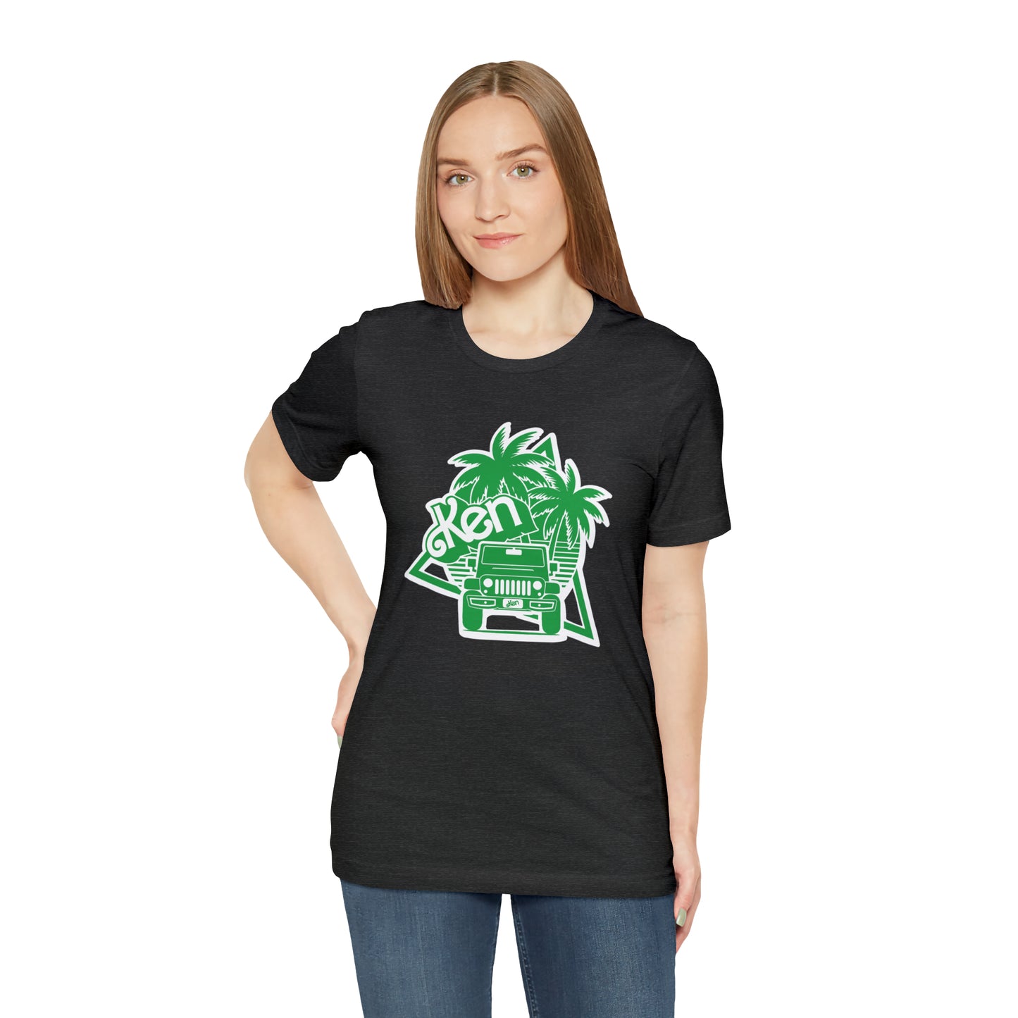 All green Ken, Beep Beep KEN Jeep, Unisex Jersey Short Sleeve Tee