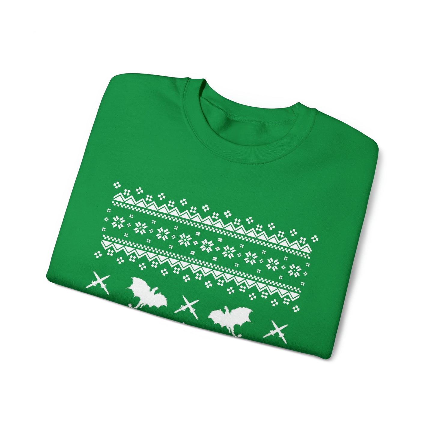 8-Bit Dragon Christmas version 1 - Unisex Sweatshirt