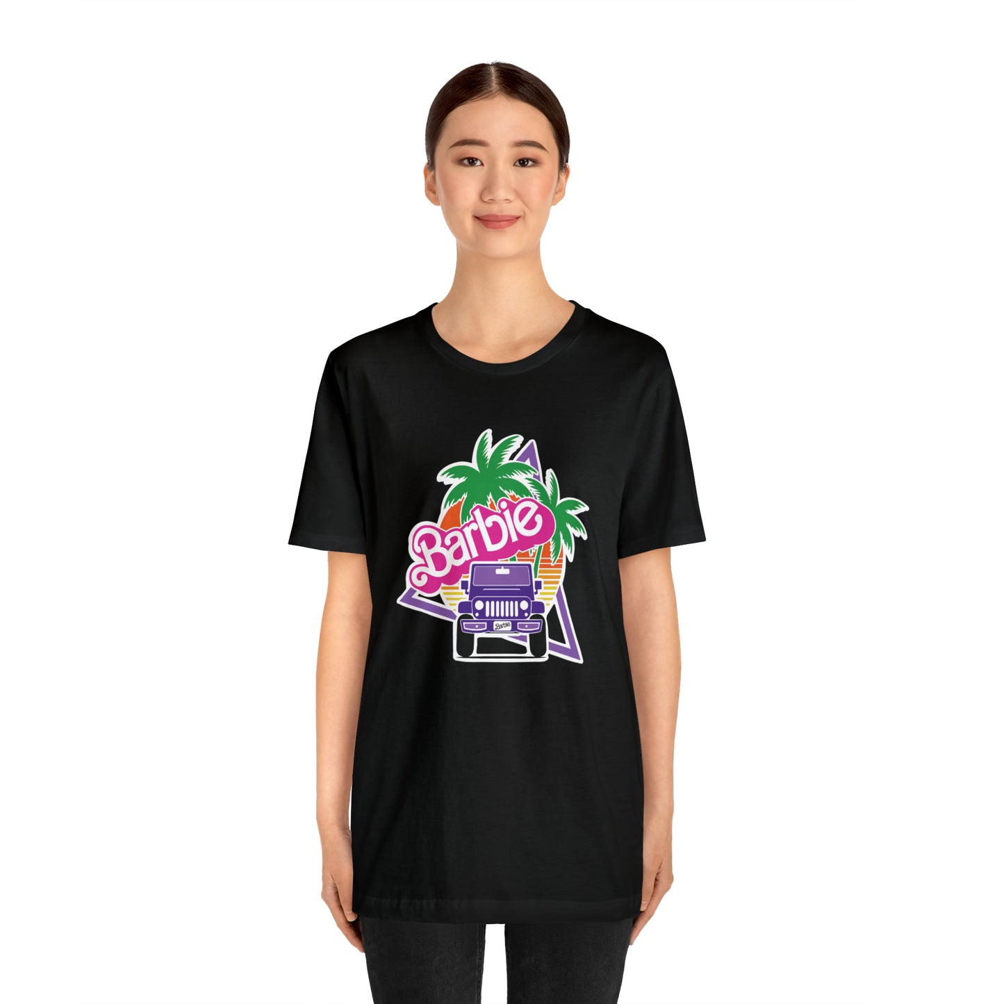 Purple jeep, Beep Beep Barbie Jeep, Unisex Jersey Short Sleeve Tee