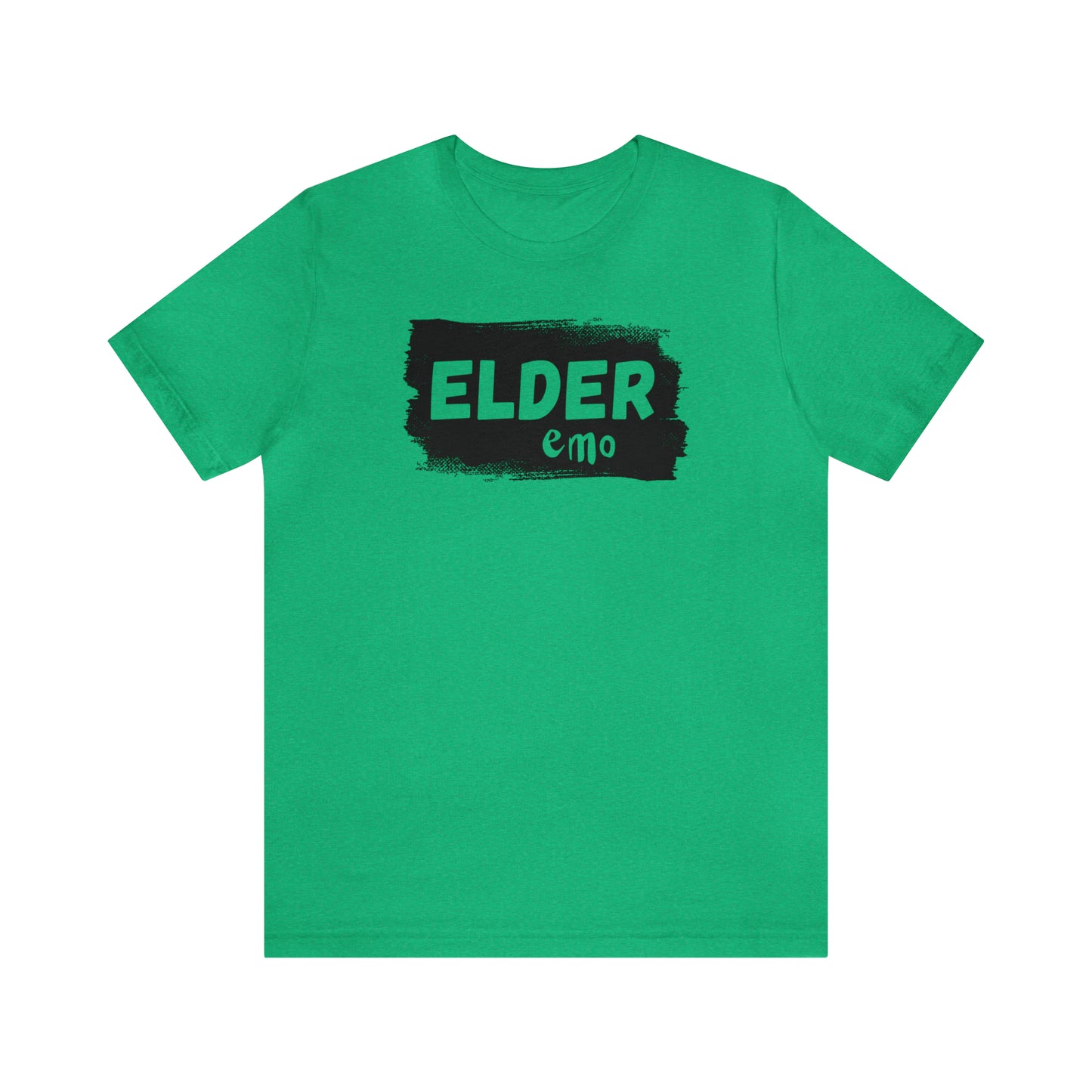 BLACK LETTER Elder Emo, Unisex Jersey Short Sleeve Tee