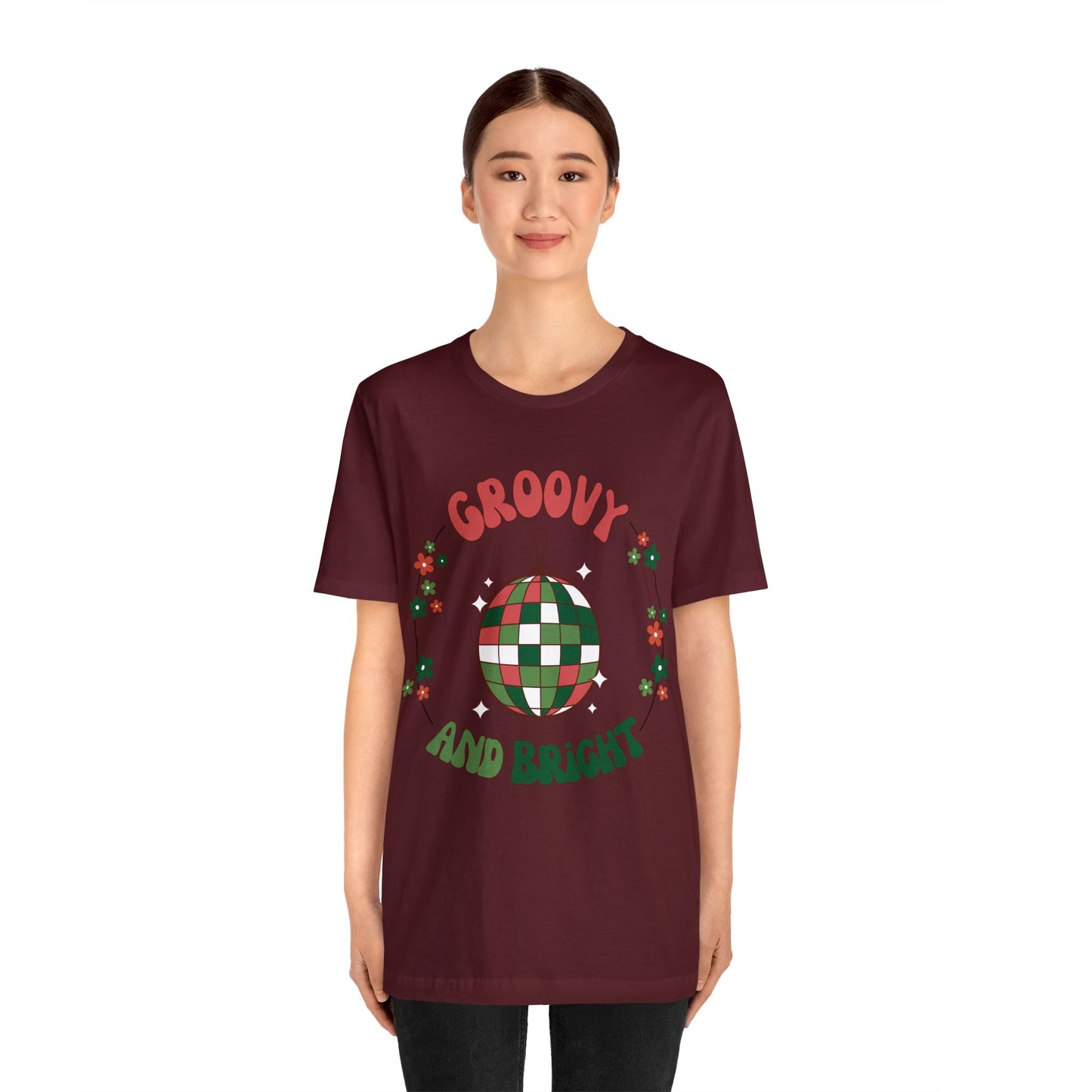Red Circle Merry and Bright Jingle Ball - Unisex T-shirt