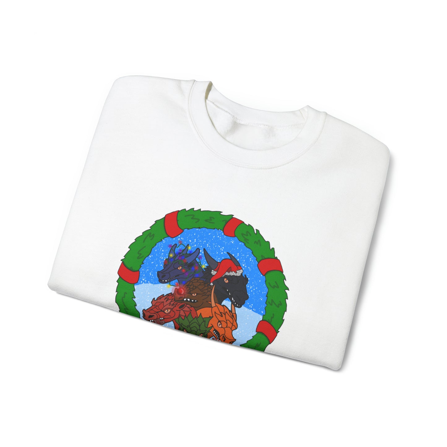 Dragon Christmas with snow - Unisex Sweatshirt