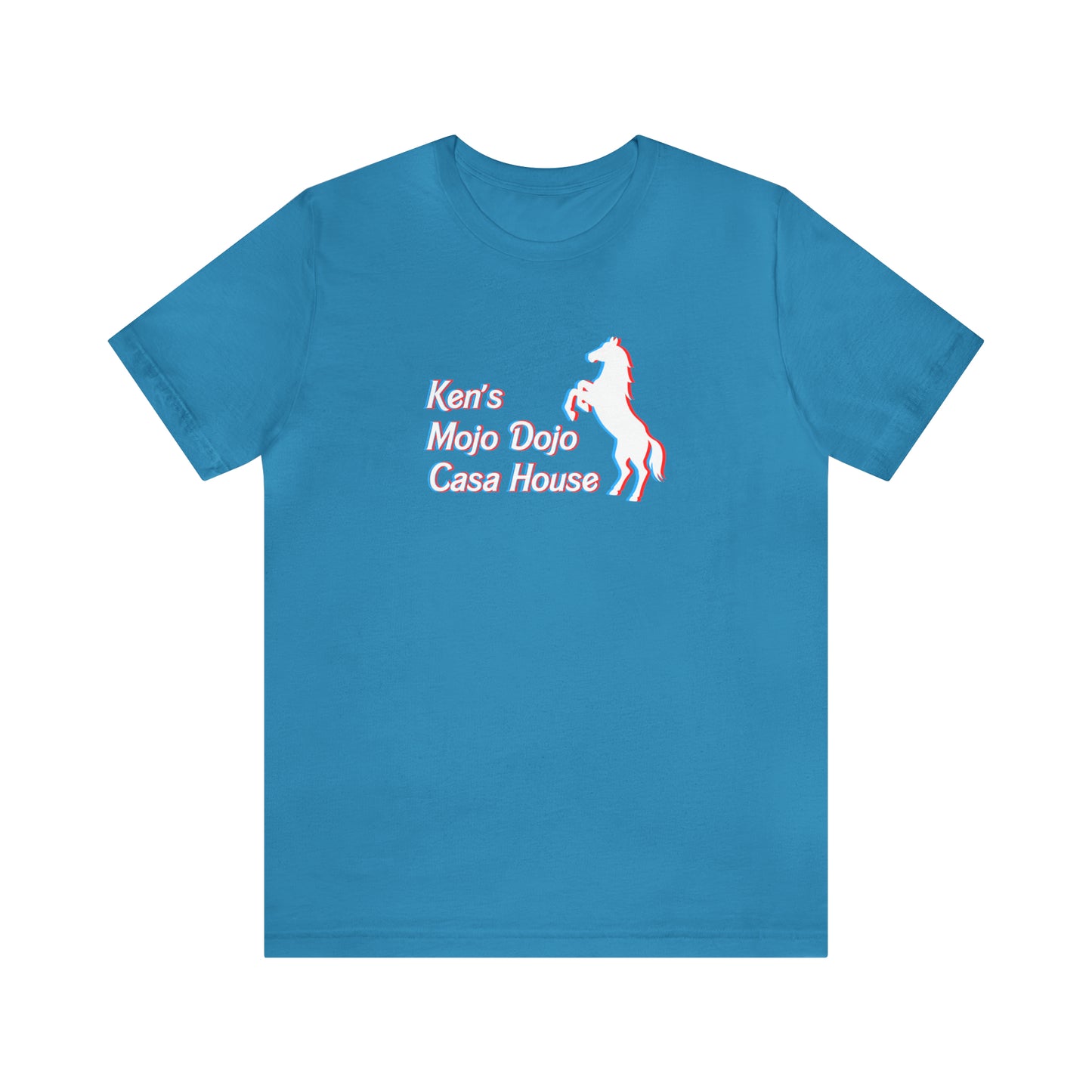 3D Glasses: Ken's Mojo Dojo Casa House, Unisex Jersey Short Sleeve Tee