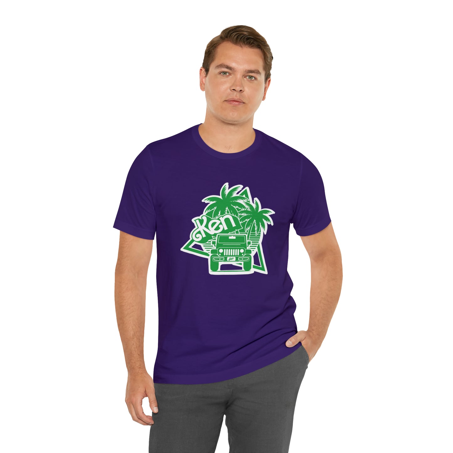 All green Ken, Beep Beep KEN Jeep, Unisex Jersey Short Sleeve Tee