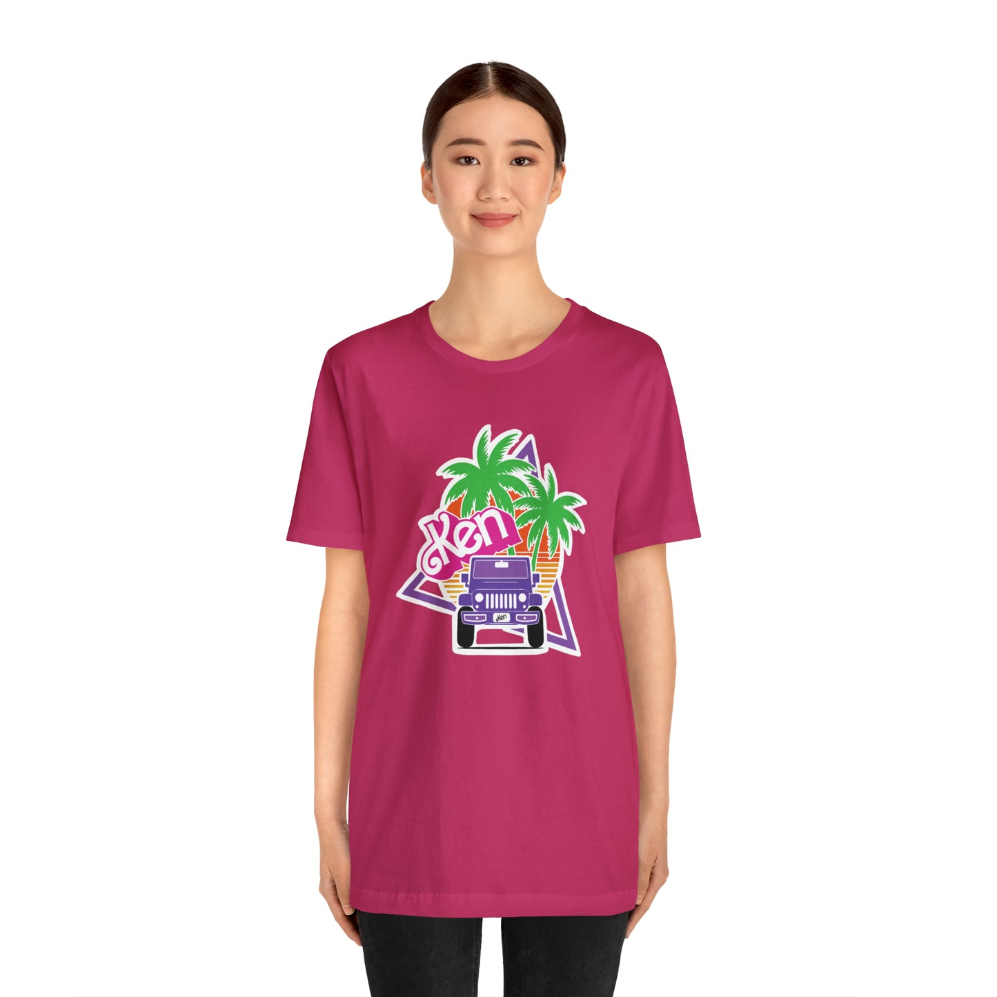 Purple Ken, Beep Beep KEN Jeep, Unisex Jersey Short Sleeve Tee