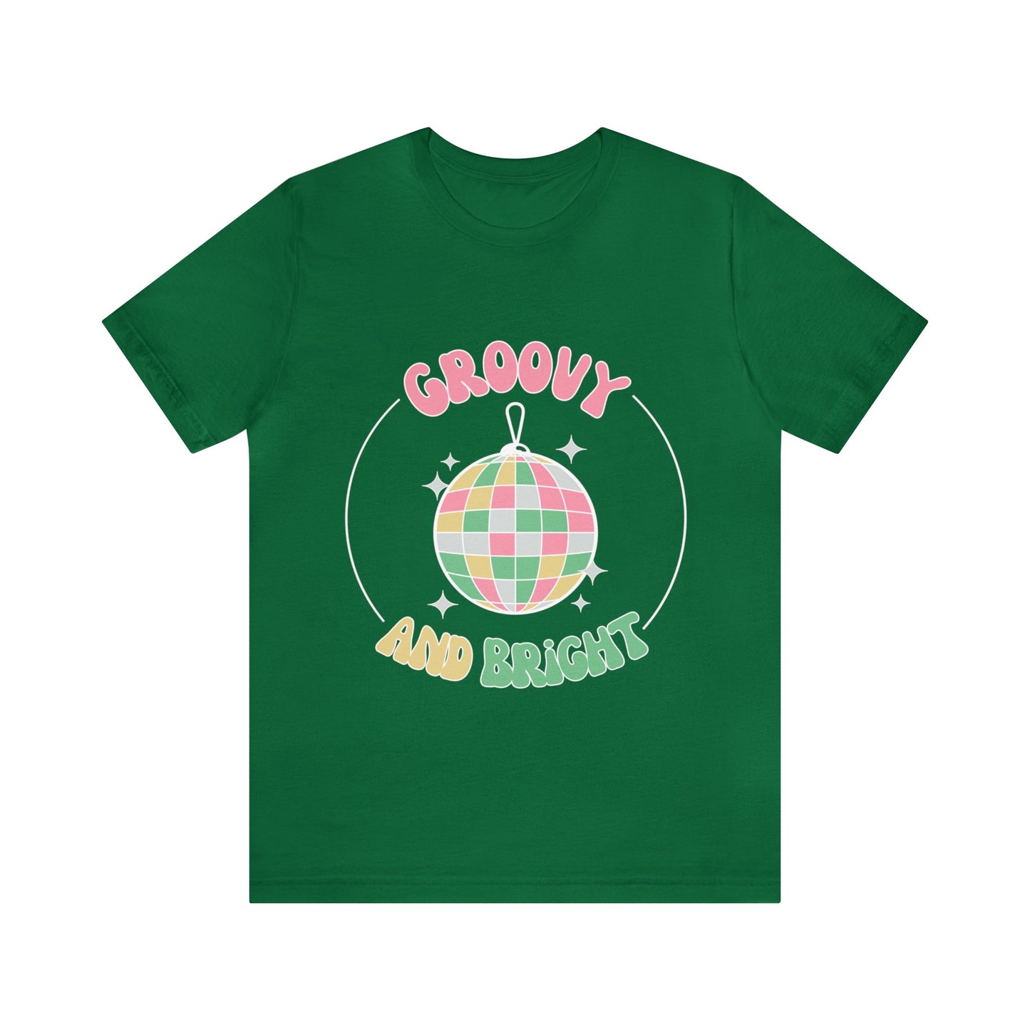 Pink Circle Merry and Bright Jingle Ball - Unisex T-shirt